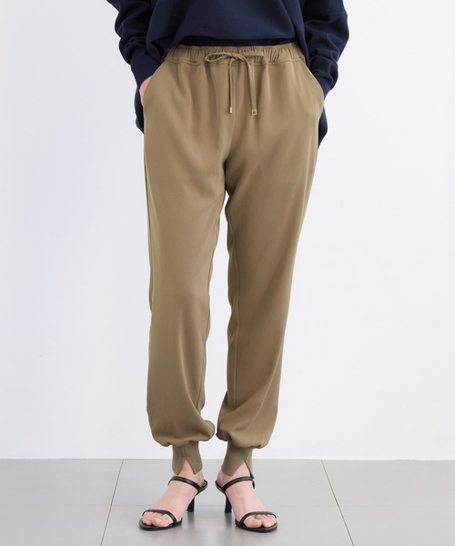 BARNYARDSTORM（バンヤードストーム）の「BARNYARDSTORM / ダブルクロスジョガーパンツ【名品】【『ネルソンさん』YouTubeご紹介アイテム】（その他パンツ・レディース・ベージュ/ネイビー/ブラック/カーキ/ライトブルー/モカ/ライトブラウン/チャコール/ホワイト/グレイッシュベージュ/ホワイト系その他2/ブラウン/キャメル/グリーン系その他7・1/0/00/2）」の11枚目の写真