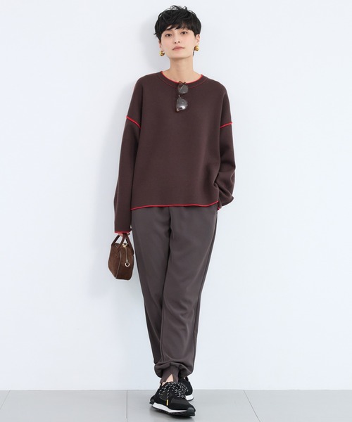 ほぼ新品＊BARNYARDSTORM ダブルクロスジョガーパンツ 上品ブラウンL ほぼ新品＊BARNYARDSTORM ダブルクロスジョガーパンツ 上品ブラウンL