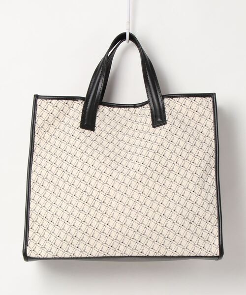 KOBE LETTUCE（コウベレタス）の「エコレザーパイピングビッグキャンバストートバッグ（トートバッグ・レディース・ブラック/ブラウン/ライトグレー/その他・FREE）」の14枚目の写真