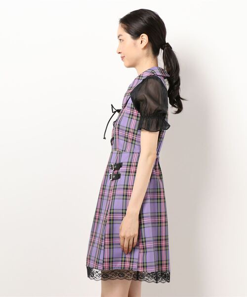 Jamie ank（ジェイミーエーエヌケー）ワンピース チェック×チェックワンピース - Jamie エーエヌケー(ジェイミー