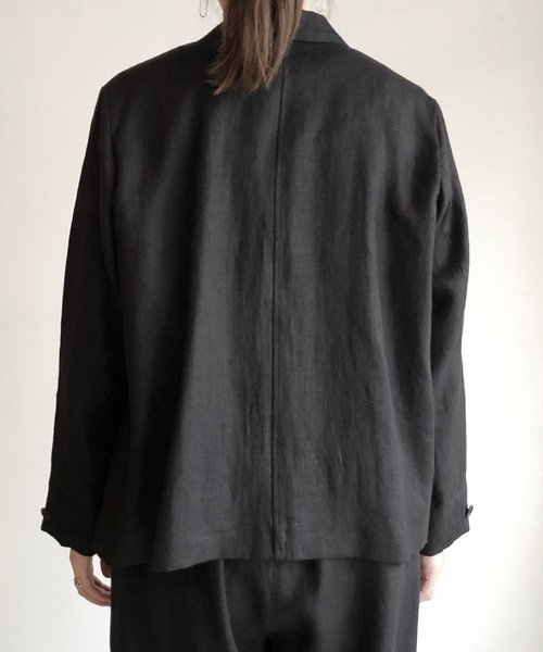 nofl(ノフル)の「nofl: リトアニアリネン 喪服礼服テーラードジャケット(テーラードジャケット・レディース・ブラック・FREE)」の9枚目の写真