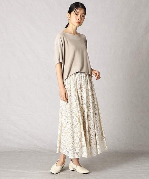 Comme Ca Mature(コムサマチュア)の「レーススカート(スカート・レディース・アイボリー/グレー・FREE)」の9枚目の写真