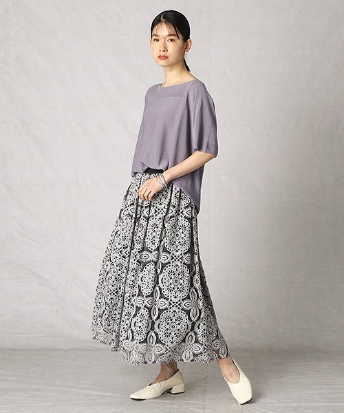 Comme Ca Mature(コムサマチュア)の「レーススカート(スカート・レディース・アイボリー/グレー・FREE)」の6枚目の写真