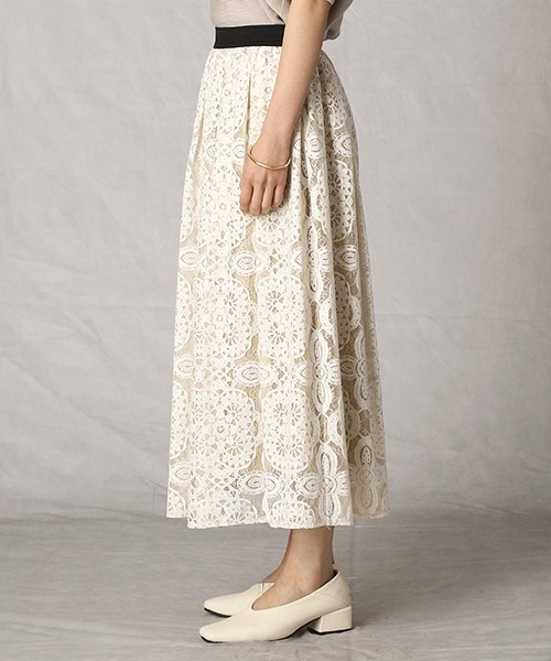 Comme Ca Mature(コムサマチュア)の「レーススカート(スカート・レディース・アイボリー/グレー・FREE)」の3枚目の写真