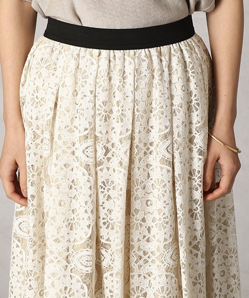 Comme Ca Mature(コムサマチュア)の「レーススカート(スカート・レディース・アイボリー/グレー・FREE)」の5枚目の写真
