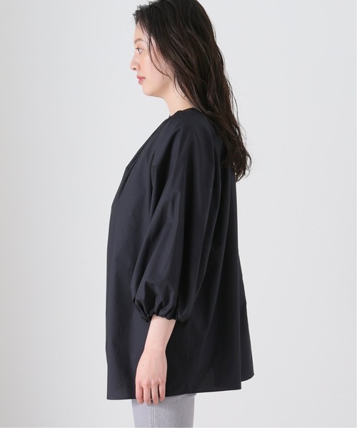 journal standard L'essage（ジャーナルスタンダードレサージュ）の「ギャザーボリュームブラウス（シャツ/ブラウス・レディース・ブラック/ホワイト・FREE）」の15枚目の写真