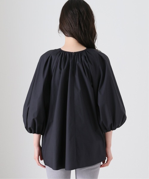 journal standard L'essage（ジャーナルスタンダードレサージュ）の「ギャザーボリュームブラウス（シャツ/ブラウス・レディース・ブラック/ホワイト・FREE）」の12枚目の写真