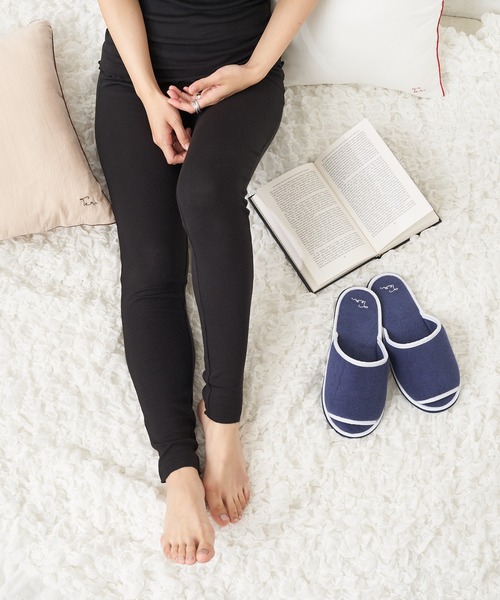 TERRITOIRE（テリトワール）の「【SILK INNER】贅沢シルク混レギンス（レギンス/スパッツ・レディース・ホワイト/ブラック/ブラウン/グレー・FREE）」の6枚目の写真