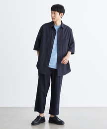 Loungewear tokyo | 麻レーヨン オーバーサイズシャツ×1タックテーパードアンクルパンツ【セットアップ】(セットアップ)