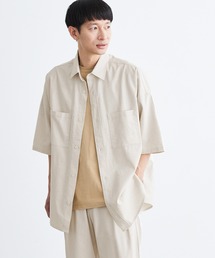 Loungewear tokyo | 【セットアップ】麻レーヨン オーバーサイズシャツ×1タックテーパードアンクルパンツ ワンマイルウェア(セットアップ)