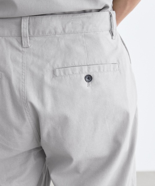 Loungewear tokyo（ラウンジウェアトウキョウ）の「【セットアップ】麻レーヨンリラックス ダブルポケットオーバーサイズ半袖シャツ＆1タックテーパードアンクルワイドパンツ ワンマイルウェア（セットアップ・メンズ・キナリ/ブラック/グレー系その他/ベージュ/カーキ/ネイビー・M/L/XL）」の15枚目の写真