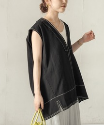 CAPRICIEUX LE'MAGE | コットンステッチＶベスト(ベスト)