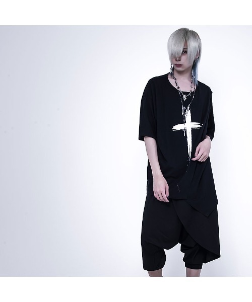 CIVARIZE』レイヤード切り替えクロスTシャツ（Tシャツ