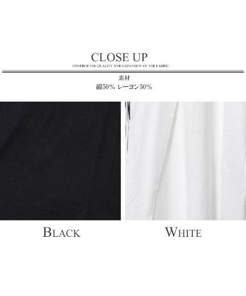 CIVARIZE（シヴァーライズ）の「『CIVARIZE』レイヤード切り替えクロスTシャツ（Tシャツ/カットソー・メンズ・ホワイト/ブラック・FREE）」の16枚目の写真