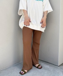 DouDou | ギャラクシーリブセミフレアパンツ(その他パンツ)