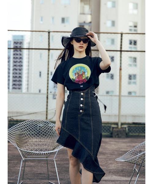 PAMEO POSE（パメオポーズ）の「All Night Tshirts（Tシャツ/カットソー・レディース・ホワイト/ブラック/パープル・SMALL）」の10枚目の写真