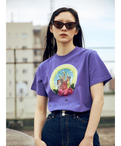 PAMEO POSE（パメオポーズ）の「All Night Tshirts（Tシャツ/カットソー・レディース・ホワイト/ブラック/パープル・SMALL）」の12枚目の写真