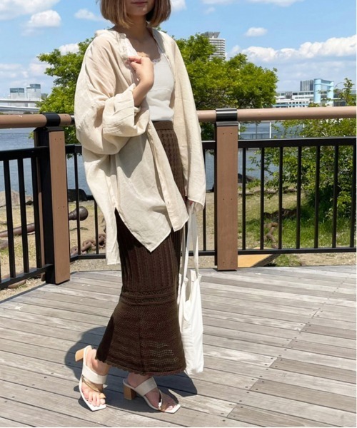 apres jour clair(アプレジュールクレア)の「【apres jour clair】clairフェミニンスタイル3点SET【ZOZOTOWN限定アイテム】(シャツ/ブラウス・レディース・ピンクベージュ/オフホワイト/ライトベージュ・X-LARGE/フリー)」の3枚目の写真