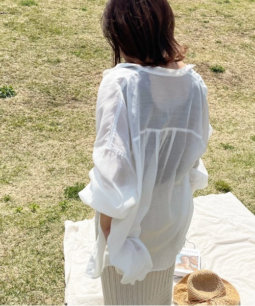 apres jour clair(アプレジュールクレア)の「【apres jour clair】clairフェミニンスタイル3点SET【ZOZOTOWN限定アイテム】(シャツ/ブラウス・レディース・ピンクベージュ/オフホワイト/ライトベージュ・X-LARGE/フリー)」の16枚目の写真