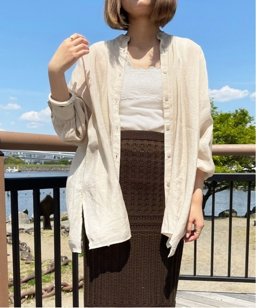 apres jour clair(アプレジュールクレア)の「【apres jour clair】clairフェミニンスタイル3点SET【ZOZOTOWN限定アイテム】(シャツ/ブラウス・レディース・ピンクベージュ/オフホワイト/ライトベージュ・X-LARGE/フリー)」の5枚目の写真