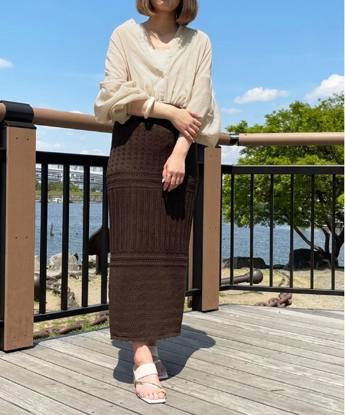 apres jour clair(アプレジュールクレア)の「【apres jour clair】clairフェミニンスタイル3点SET【ZOZOTOWN限定アイテム】(シャツ/ブラウス・レディース・ピンクベージュ/オフホワイト/ライトベージュ・X-LARGE/フリー)」の8枚目の写真