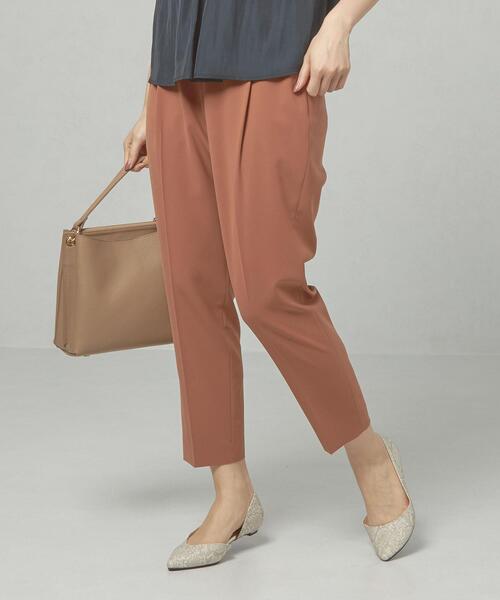 closet story(クローゼットストーリー)の「<closet story(クローゼットストーリー)>アジャスター テーパード パンツ -ウォッシャブル-(その他パンツ・レディース・ブラック/オレンジ系その他・FREE)」の2枚目の写真