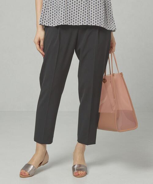 closet story(クローゼットストーリー)の「<closet story(クローゼットストーリー)>アジャスター テーパード パンツ -ウォッシャブル-(その他パンツ・レディース・ブラック/オレンジ系その他・FREE)」の1枚目の写真