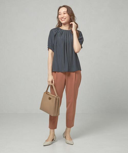 closet story(クローゼットストーリー)の「<closet story(クローゼットストーリー)>アジャスター テーパード パンツ -ウォッシャブル-(その他パンツ・レディース・ブラック/オレンジ系その他・FREE)」の13枚目の写真