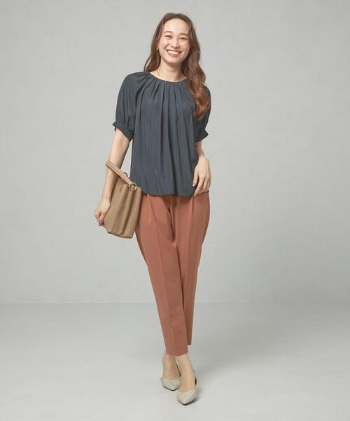 closet story(クローゼットストーリー)の「<closet story(クローゼットストーリー)>アジャスター テーパード パンツ -ウォッシャブル-(その他パンツ・レディース・ブラック/オレンジ系その他・FREE)」の14枚目の写真