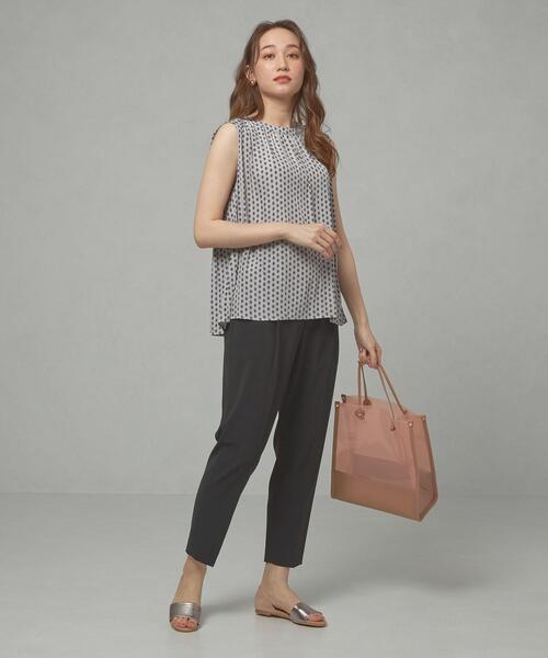 closet story(クローゼットストーリー)の「<closet story(クローゼットストーリー)>アジャスター テーパード パンツ -ウォッシャブル-(その他パンツ・レディース・ブラック/オレンジ系その他・FREE)」の16枚目の写真