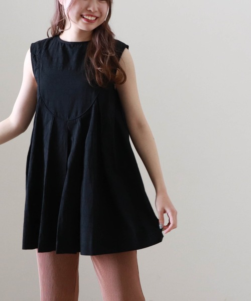 Cheek（チーク）の「パイピングタックフレアブラウス（シャツ/ブラウス・レディース・ホワイト/ブラック/イエロー・MEDIUM）」の3枚目の写真