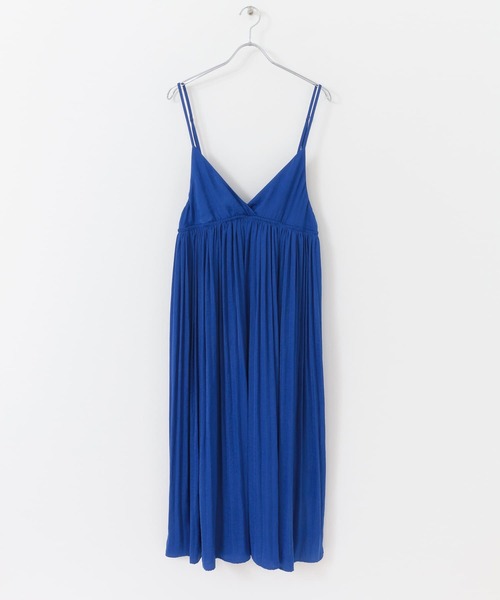 KBF(ケイビーエフ)の「ギャザーキャミワンピース(ワンピース・レディース・ブラック/ブラウン/ブルー・ONE)」の15枚目の写真