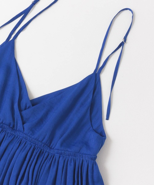 KBF(ケイビーエフ)の「ギャザーキャミワンピース(ワンピース・レディース・ブラック/ブラウン/ブルー・ONE)」の16枚目の写真