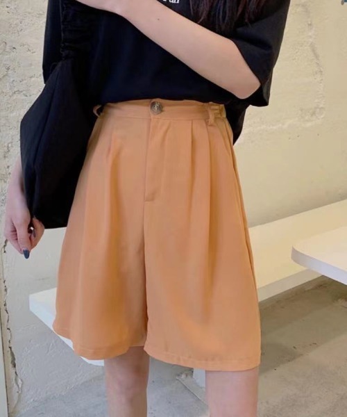 MANGROVE（マングローブ）の「カジュアルカラーショートパンツ（その他パンツ・レディース・ブラック/パープル/オレンジ・FREE）」の3枚目の写真