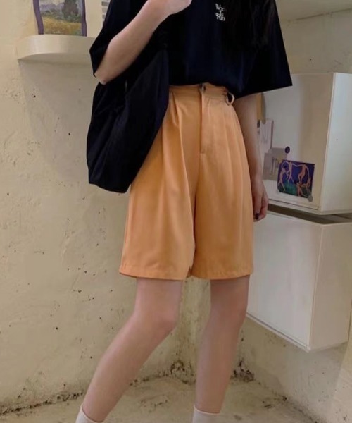 MANGROVE（マングローブ）の「カジュアルカラーショートパンツ（その他パンツ・レディース・ブラック/パープル/オレンジ・FREE）」の12枚目の写真