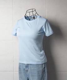 【数量限定販売】【 8color 】バックスリットクルーネックTシャツ