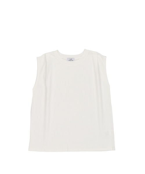 Lull（ルル）の「【Lull / ルル】ショルダータックノースリーブTee（Tシャツ/カットソー・レディース・ブラック/ホワイト・ONESIZE）」の15枚目の写真