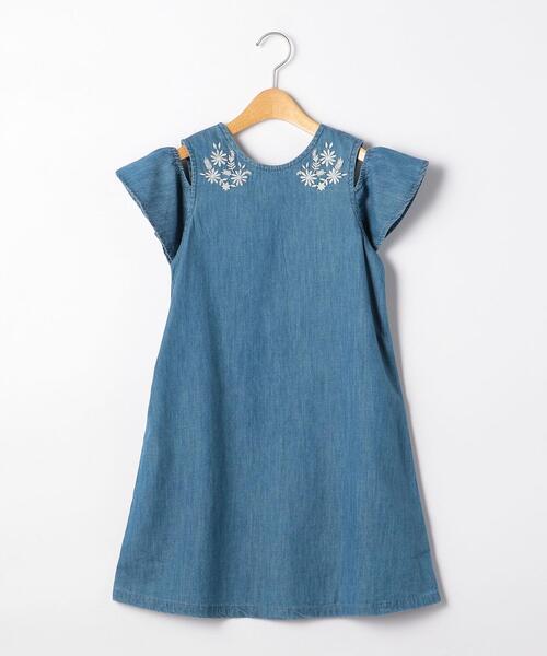 商品詳細 キッズ Tj Glr 刺繍ワンピース Dnm Green Label Relaxing グリーンレーベル リラクシング 公式通販