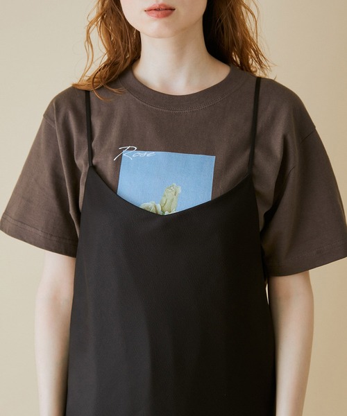 MADEMOISELLE ROPE'（マドモアゼル ロペ）の「【ブラック/レオパード】バックレースアップキャミワンピース（ワンピース・レディース・ブラック/ブラウン系その他・38）」の20枚目の写真