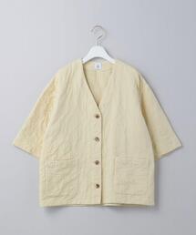 6(ロク)　コットンジャガードVネック シャツジャケット　¥17600 6(ROKU) コットンジャガード V NECK 5 SLEEVE SHIRT - メルカリ