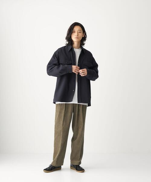 CITEN（シテン）の「＜CITEN（シテン）＞コーデュロイ 2プリーツ トラウザーズ パンツ（その他パンツ・メンズ・グレー/ナチュラル・M/L）」の5枚目の写真