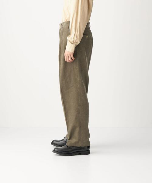 CITEN（シテン）の「＜CITEN（シテン）＞コーデュロイ 2プリーツ トラウザーズ パンツ（その他パンツ・メンズ・グレー/ナチュラル・M/L）」の15枚目の写真