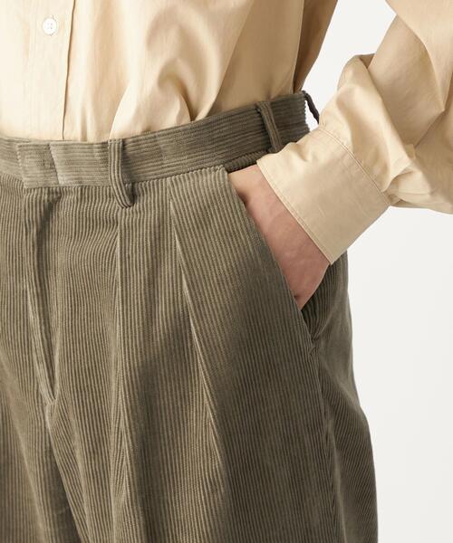 CITEN（シテン）の「＜CITEN（シテン）＞コーデュロイ 2プリーツ トラウザーズ パンツ（その他パンツ・メンズ・グレー/ナチュラル・M/L）」の6枚目の写真