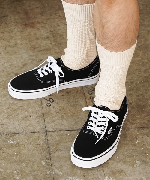 VANS（バンズ）の「VANS/ヴァンズ AUTHENTIC スニーカー　2026年春夏（スニーカー・メンズ・ブラック/ブラック×ホワイト・8/8h/9/9h/10）」の4枚目の写真