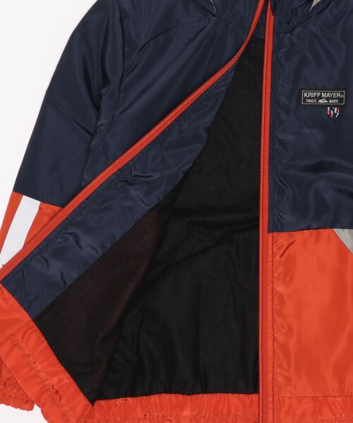 KRIFF MAYER Kid's Collection（クリフメイヤーキッズコレクション）の「レトスポJK（ナイロンジャケット・キッズ・ダークグレー/モカ/ネイビー・120/130/140/150/160/170）」の7枚目の写真
