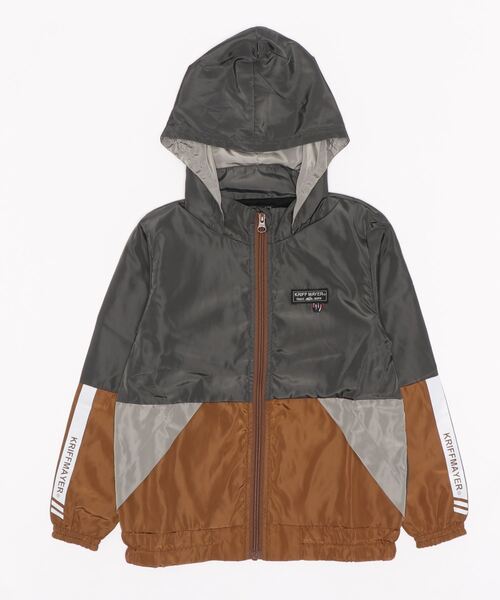 KRIFF MAYER Kid's Collection（クリフメイヤーキッズコレクション）の「レトスポJK（ナイロンジャケット・キッズ・ダークグレー/モカ/ネイビー・120/130/140/150/160/170）」の16枚目の写真
