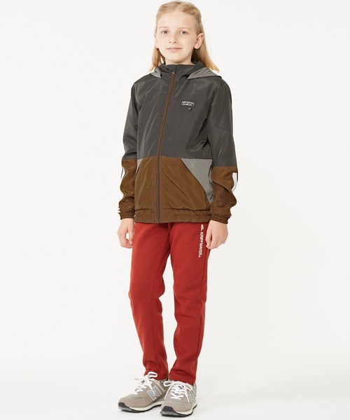 KRIFF MAYER Kid's Collection（クリフメイヤーキッズコレクション）の「レトスポJK（ナイロンジャケット・キッズ・ダークグレー/モカ/ネイビー・120/130/140/150/160/170）」の9枚目の写真