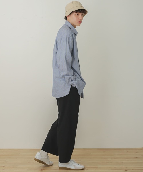 SENSE OF PLACE by URBAN RESEARCH（センスオブプレイスバイアーバンリサーチ）の「SENSE OF PLACE　タイプライタールーズシャツ（シャツ/ブラウス・メンズ・ネイビー/オリーブ/ダークブラウン/ホワイト/ブルー/ブルー系その他・LARGE/MEDIUM）」の12枚目の写真