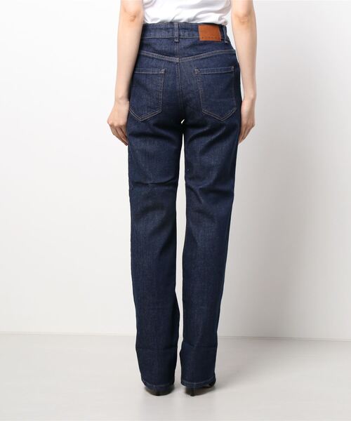 SISLEY(シスレー)の「ダブル裾ストレッチワイドデニムパンツ(デニムパンツ・レディース・インディゴブルー・26inch/25inch/27inch/28inch)」の3枚目の写真