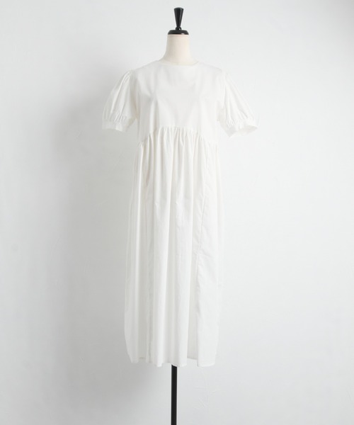 Cookie Chocolate（クッキーチョコレート）の「ギャザーボリュームワンピース（ワンピース・レディース・ホワイト/ブラック・M）」の14枚目の写真